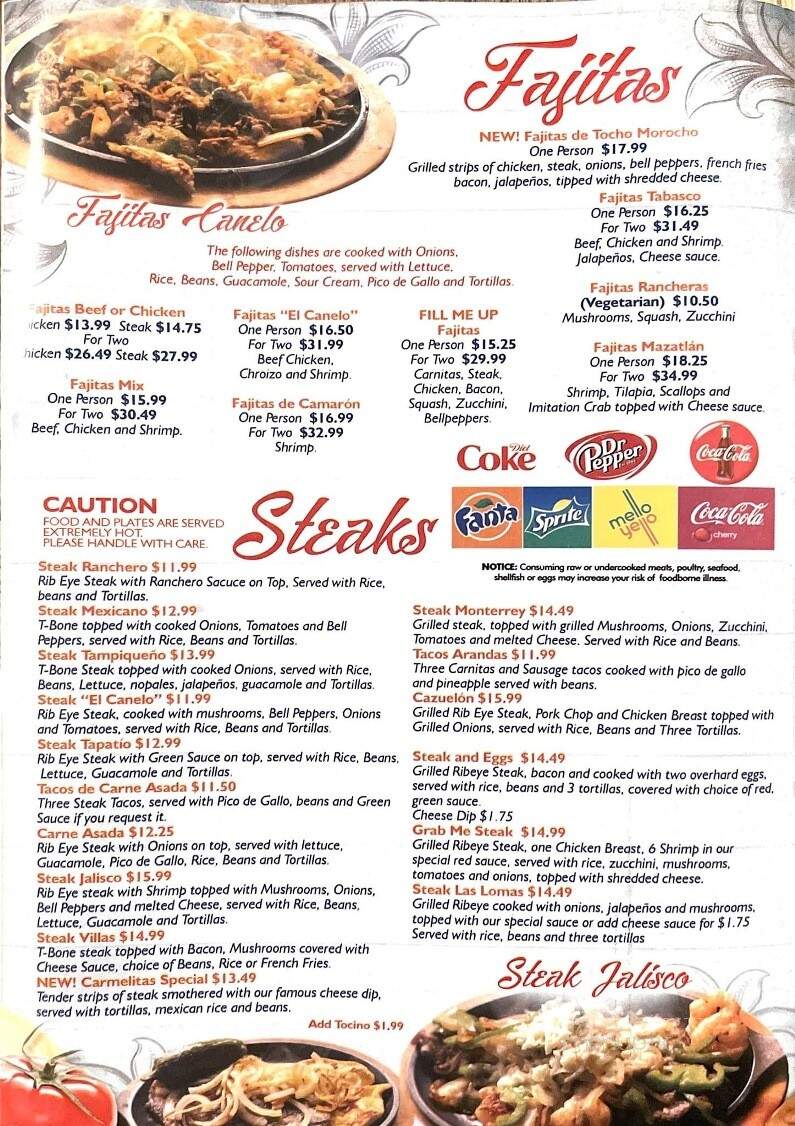 El Canelo - North Kansas City, MO menu_pic