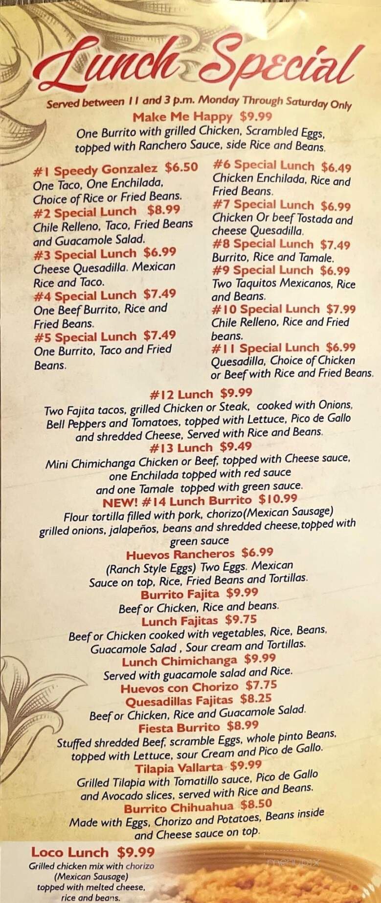 El Canelo - North Kansas City, MO menu_pic