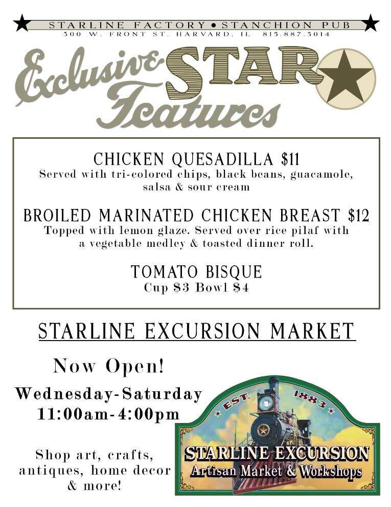 Stanchion Pub - Harvard, IL menu_pic