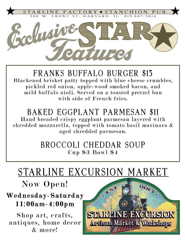 Stanchion Pub - Harvard, IL menu_pic