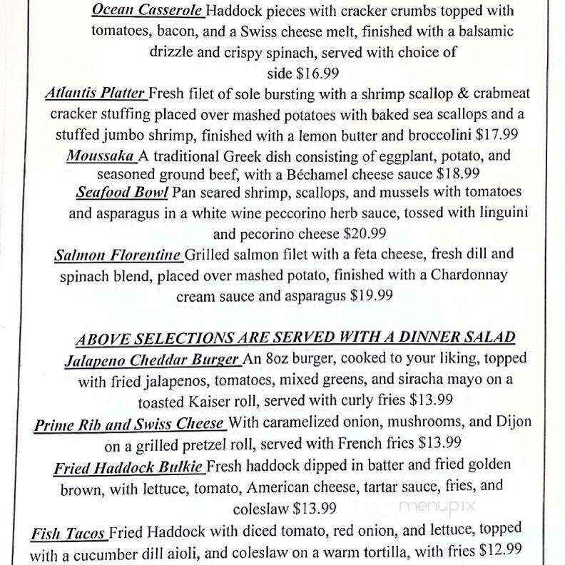 Val's Restaurant & Pizza - Holden, MA menu_pic