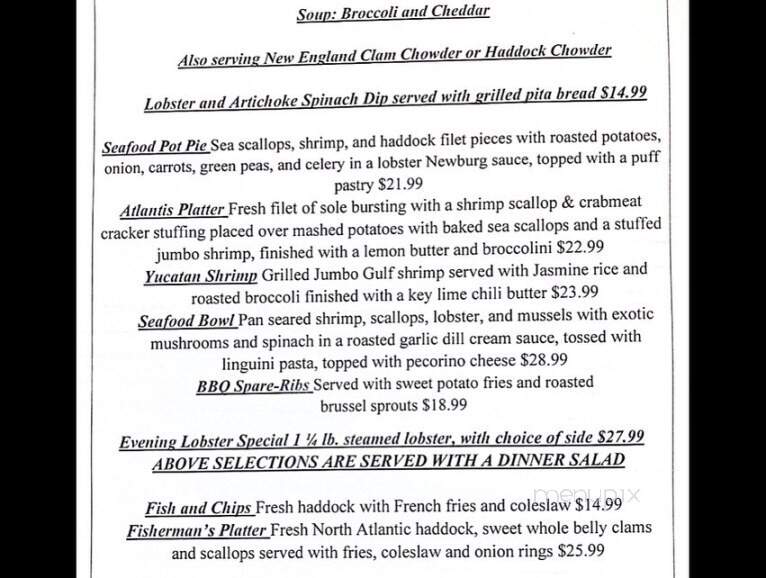 Val's Restaurant & Pizza - Holden, MA menu_pic