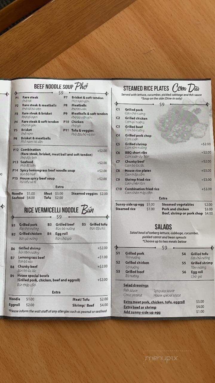 Pho Cong Noodles & Grill - Covington, LA menu_pic