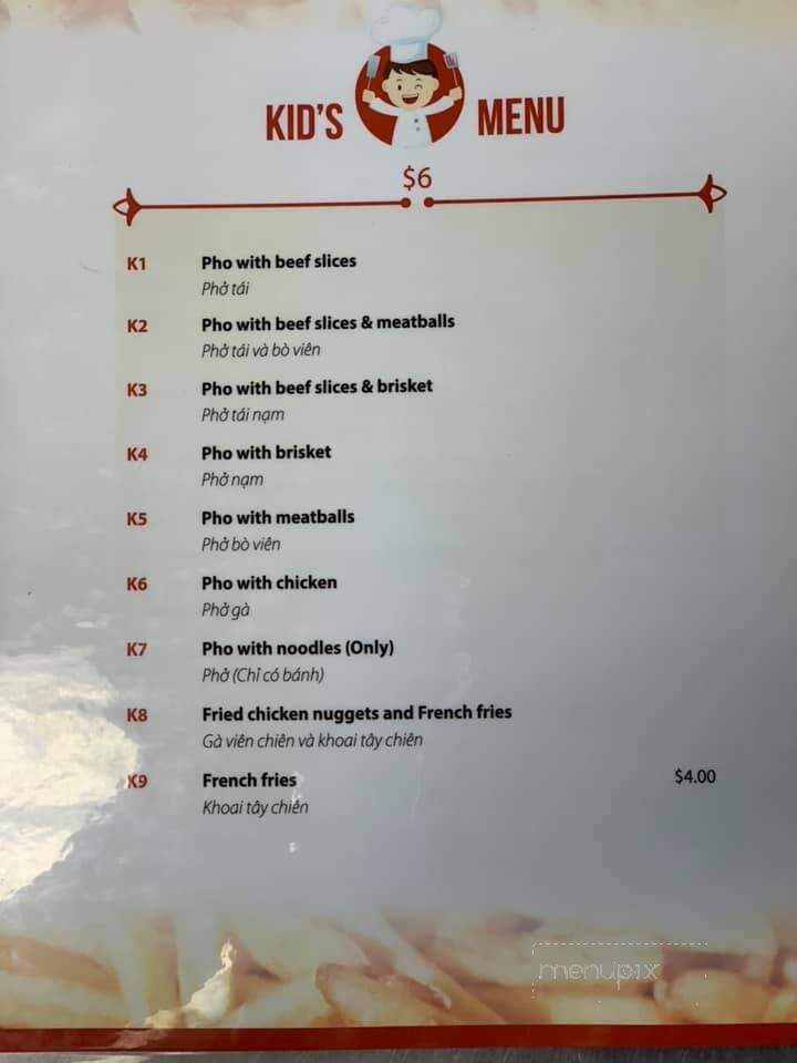 Pho Cong Noodles & Grill - Covington, LA menu_pic