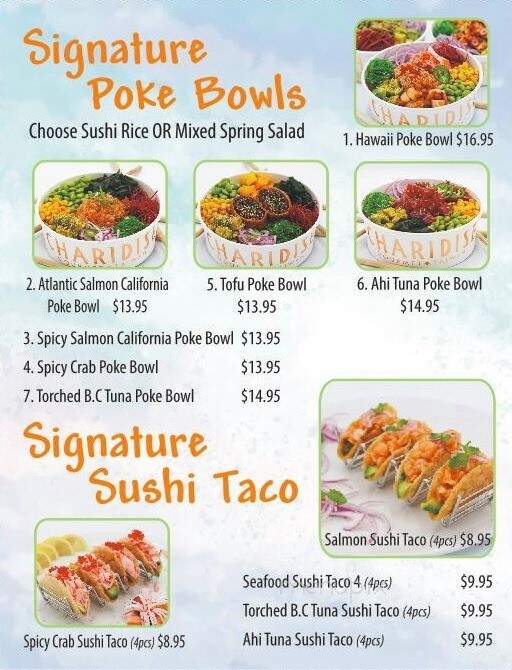 Maki Zushi - Stouffville, ON menu_pic