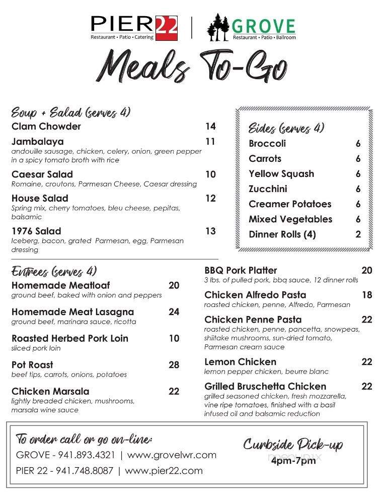 Twin Dolphin Marina Grill - Bradenton, FL menu_pic