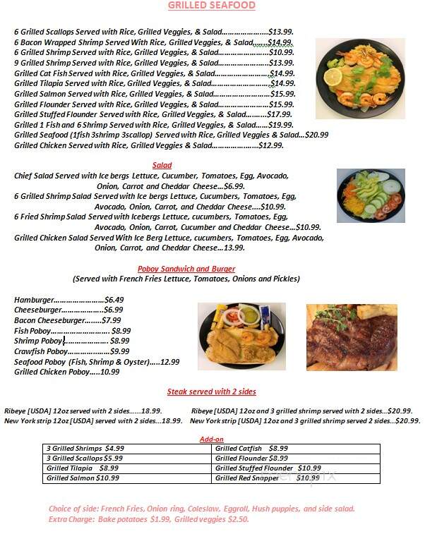 Baytown Seafood Restaurant - Liberty, TX menu_pic