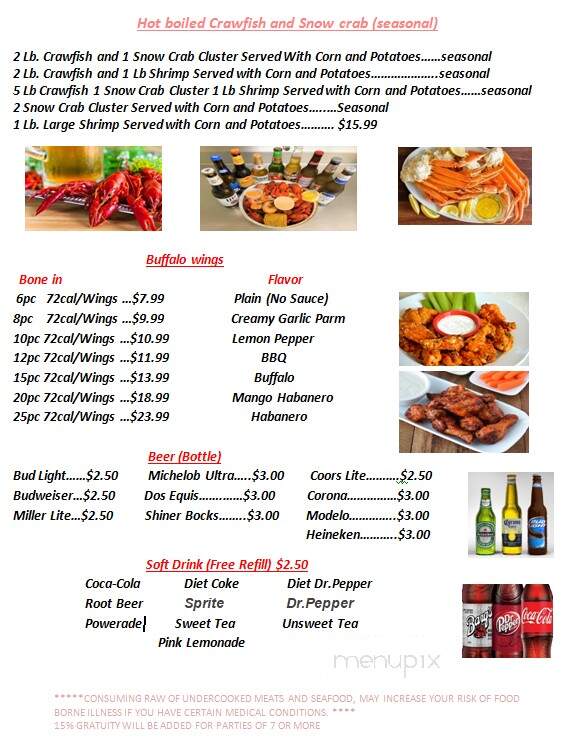 Baytown Seafood Restaurant - Liberty, TX menu_pic