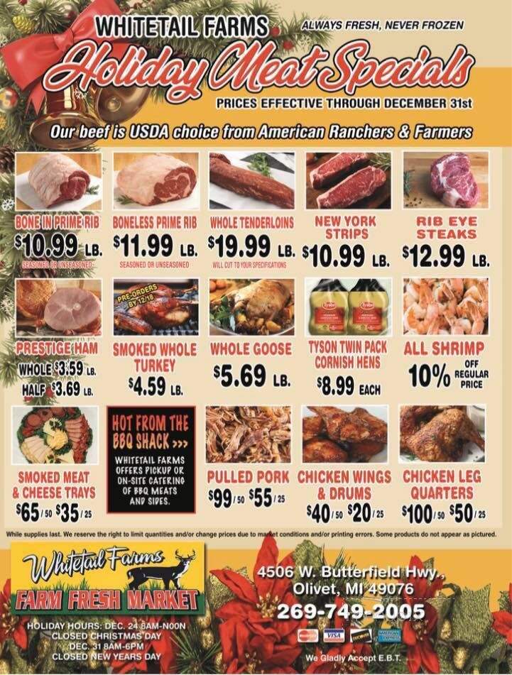 Whitetail Farms Farm Fresh Market - Olivet, MI menu_pic