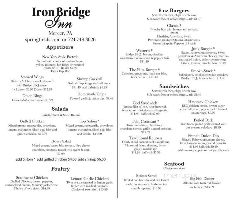 Iron Bridge Inn - Mercer, PA