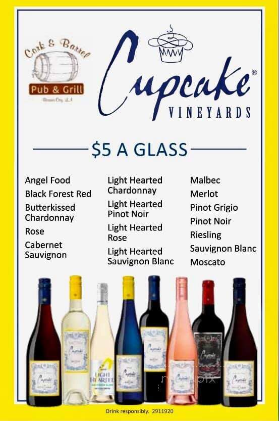 Cork & Barrel - Bossier City, LA menu_pic