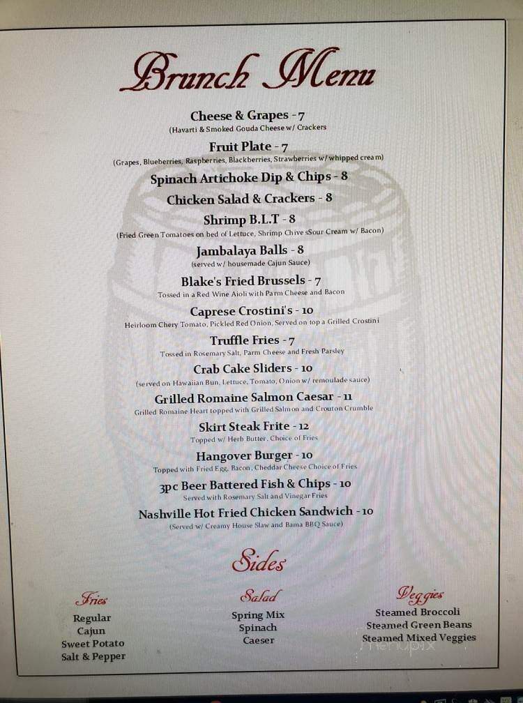 Cork & Barrel - Bossier City, LA menu_pic