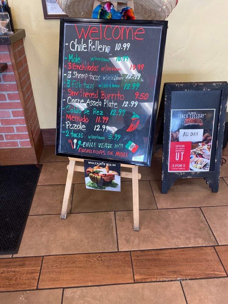 La Unica - Smithfield, UT menu_pic