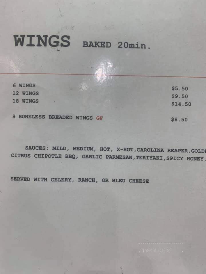 Uncle Bill's Pub and Grill - Barboursville, WV menu_pic