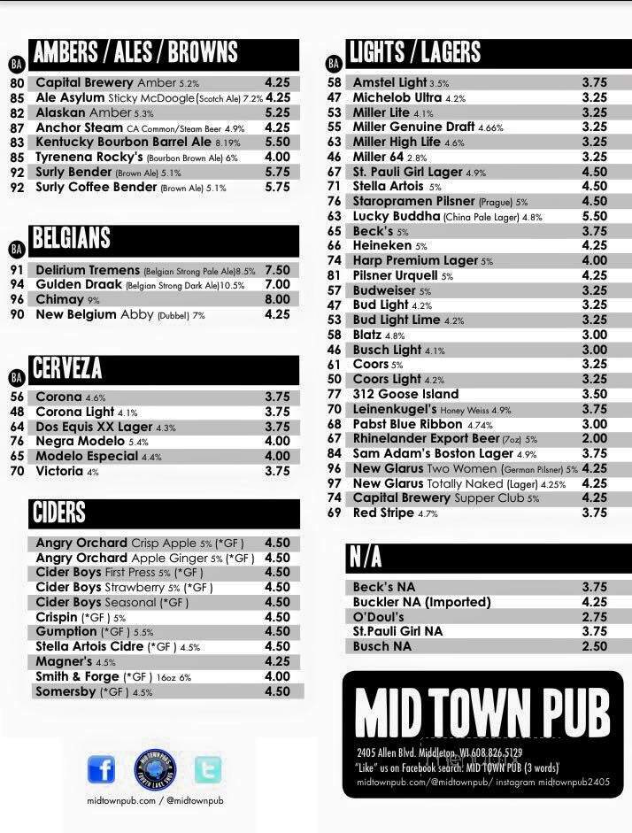 Midtown Pub - Middleton, WI