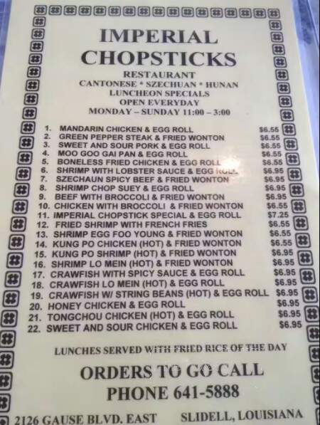 Imperial Chopsticks - Slidell, LA menu_pic