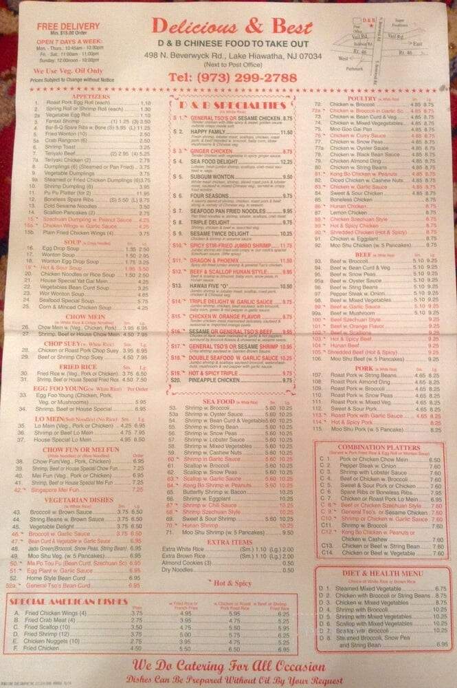 Delicious & Best Chinese Food - Lake Hiawatha, NJ menu_pic
