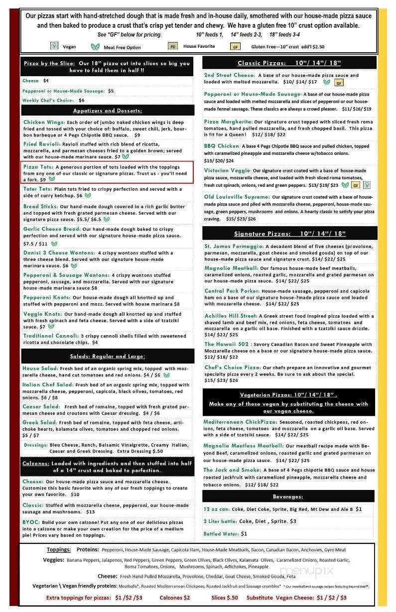 Pizza Donisi - Louisville, KY menu_pic