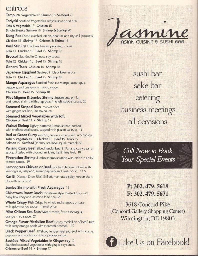 Jasmine Restaurant - Wilmington, DE