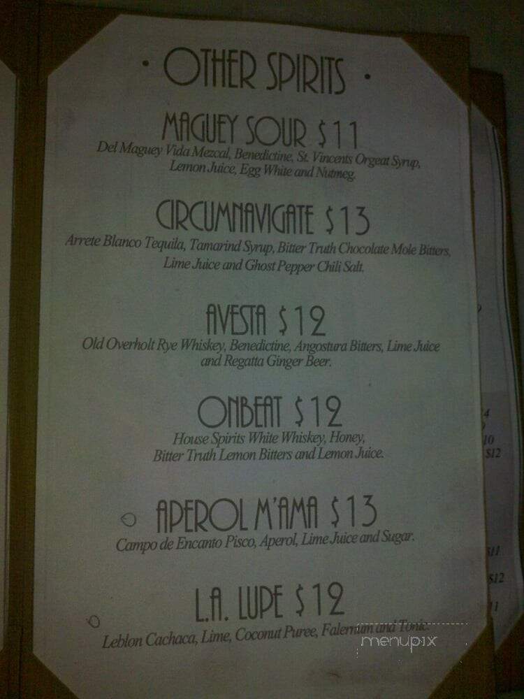 La Descarga - Los Angeles, CA menu_pic