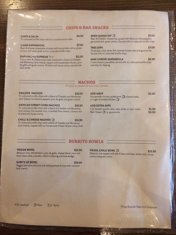 Iron Road Brewing - Kamloops, BC menu_pic