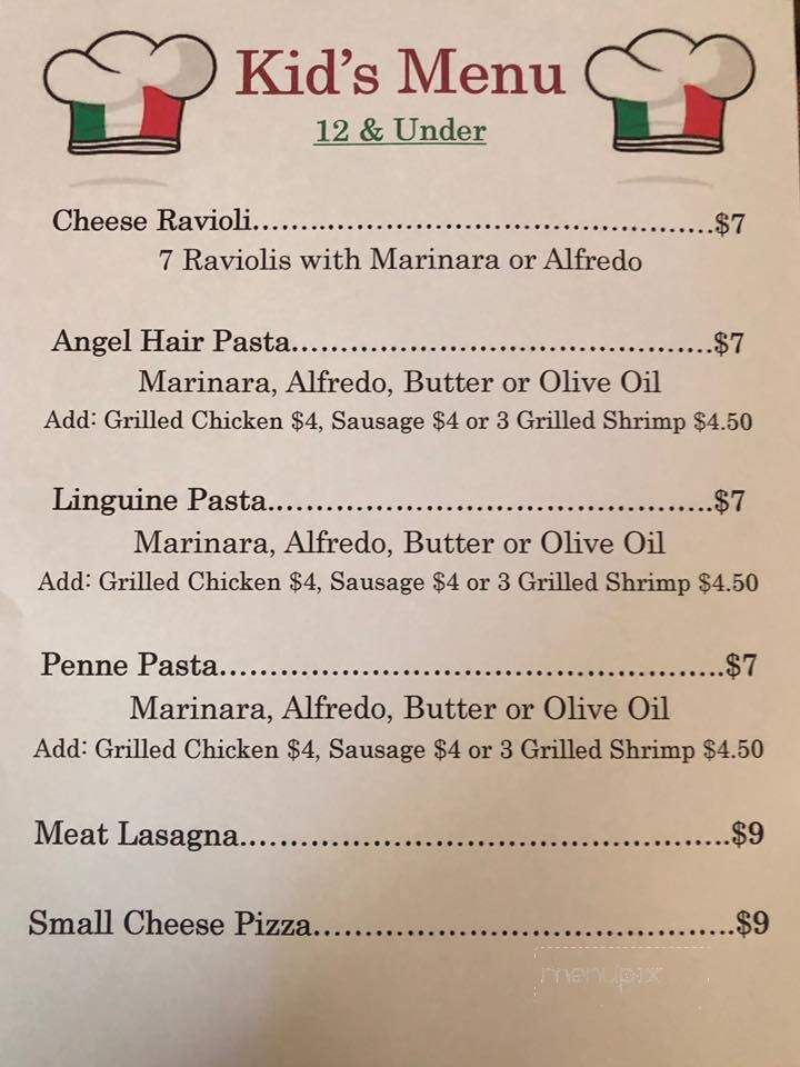 Z Bardhi's Italian Cuisine - Tallahassee, FL menu_pic