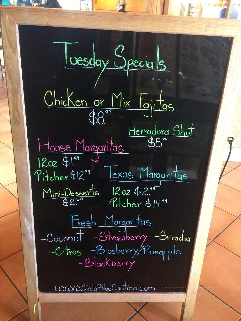 Cielo Mexican Grill & Cantina - Conyers, GA menu_pic