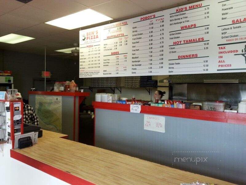Ben's Pizza - Arabi, LA menu_pic