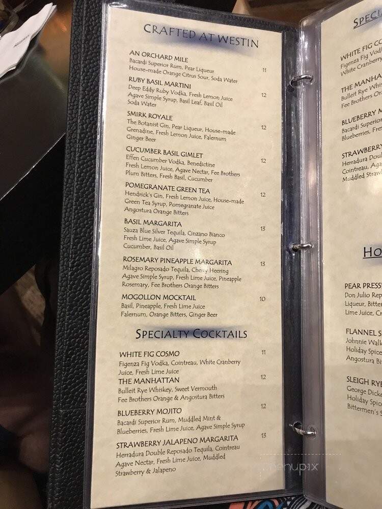 The Rim Lobby Lounge - Scottsdale, AZ menu_pic