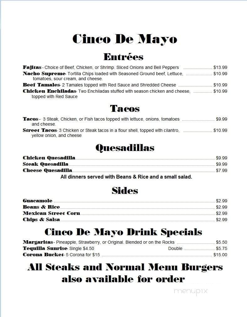 Mainstreet EDS - Argonne, WI menu_pic