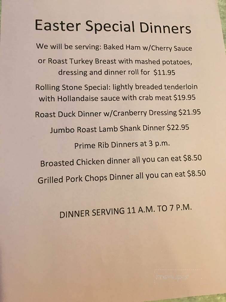 Mainstreet EDS - Argonne, WI menu_pic