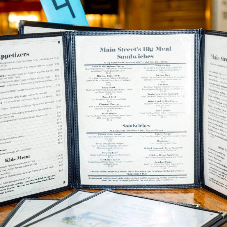Mainstreet EDS - Argonne, WI menu_pic
