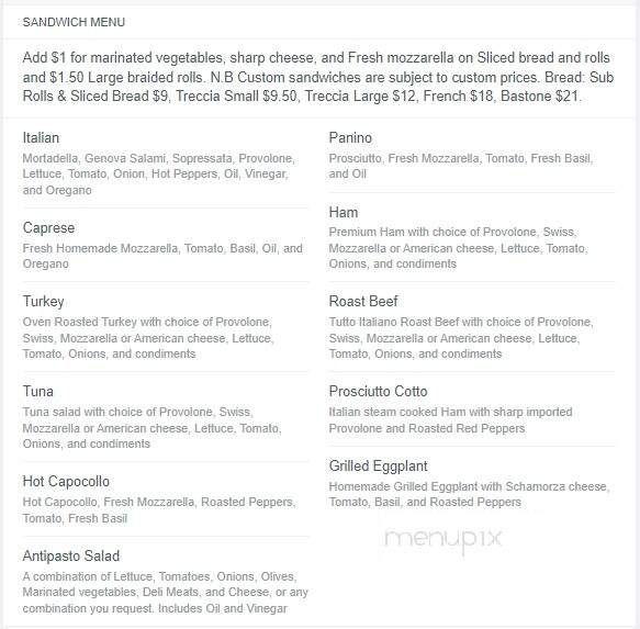 Tutto Italiano - Hyde Park, MA menu_pic