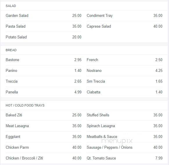 Tutto Italiano - Hyde Park, MA menu_pic