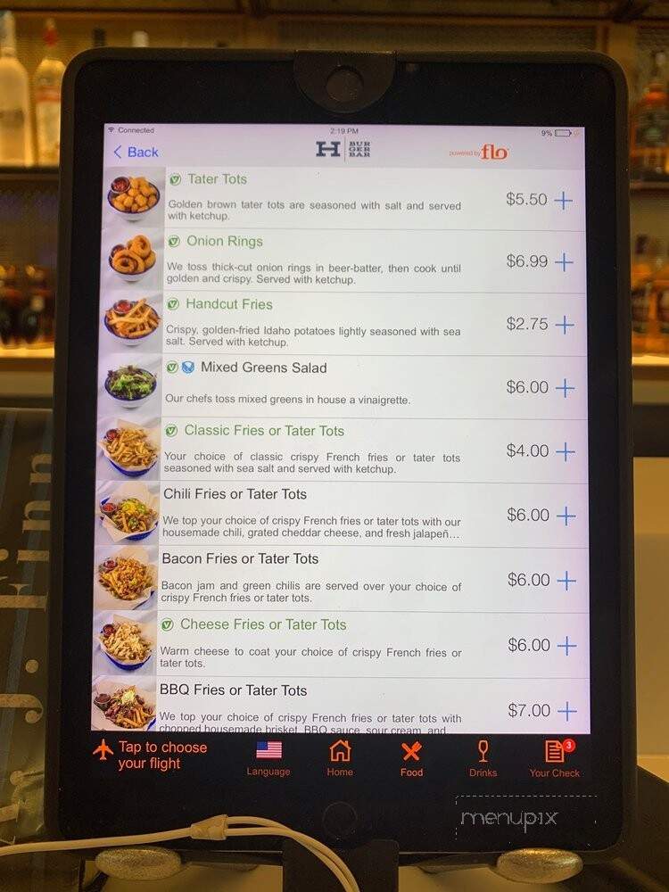 H-Burger - Houston, TX menu_pic