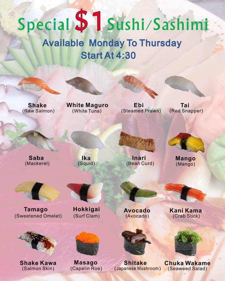 Yume Sushi - Okotoks, AB menu_pic