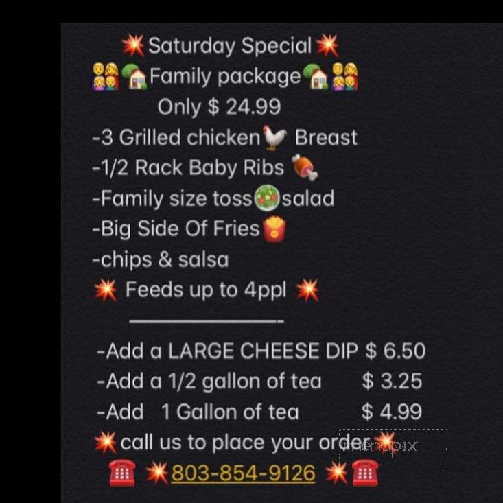 Armando's Mexican Restaurant - Santee, SC menu_pic