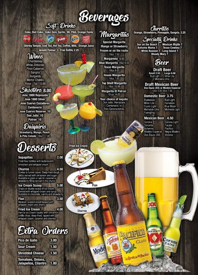 El Campesino Mexican Restaurant - Cleveland, GA menu_pic