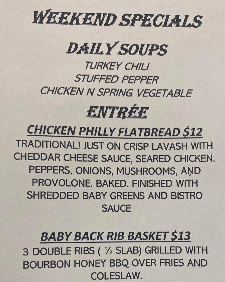 Legends Grill and Bar - Mokena, IL menu_pic