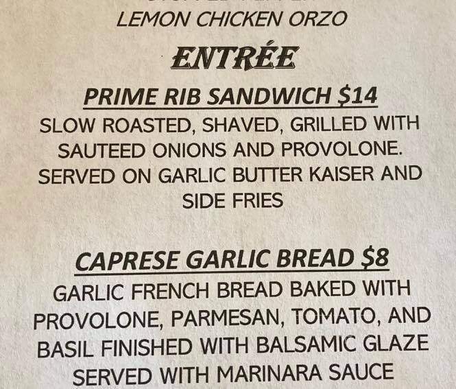 Legends Grill and Bar - Mokena, IL menu_pic