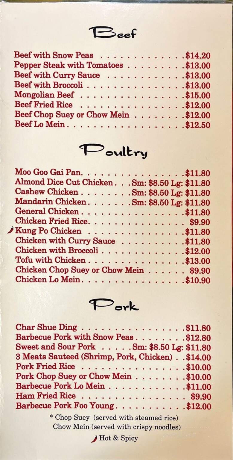 China Inn Restaurant - Newton, KS menu_pic