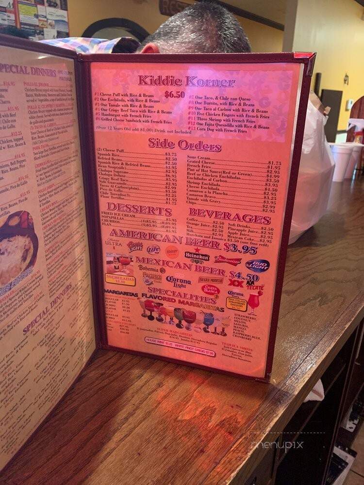 El Jimador - Huffman, TX menu_pic