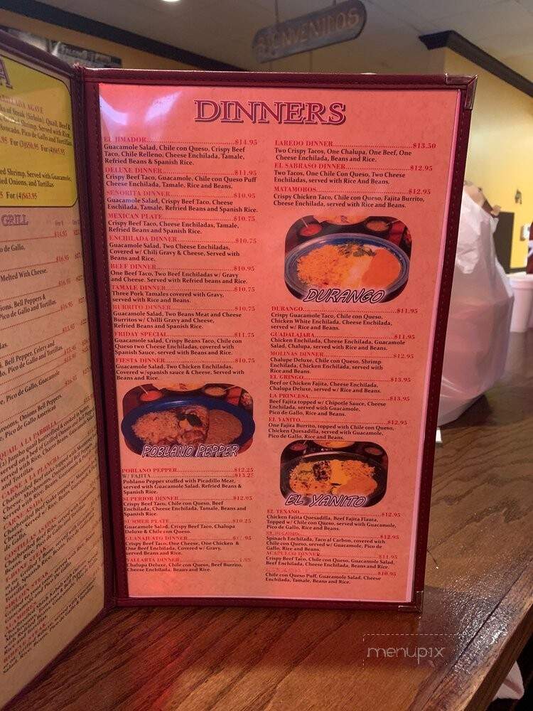 El Jimador - Huffman, TX menu_pic