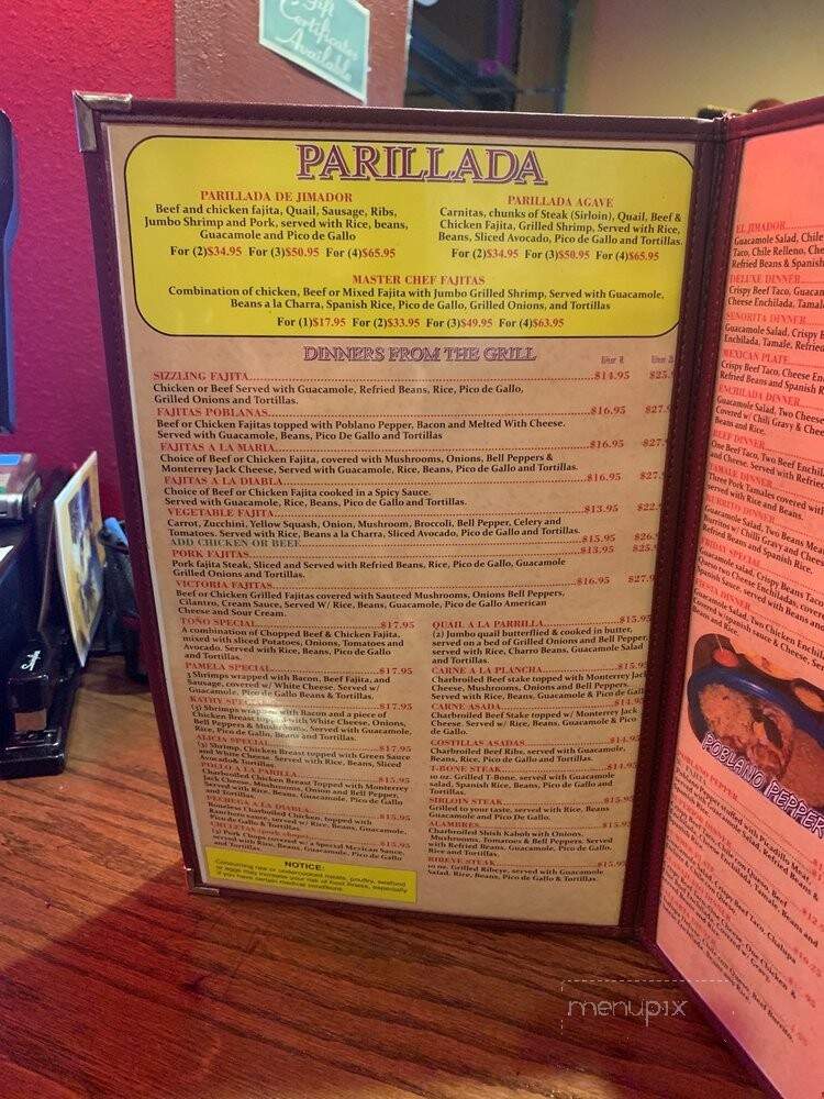 El Jimador - Huffman, TX menu_pic