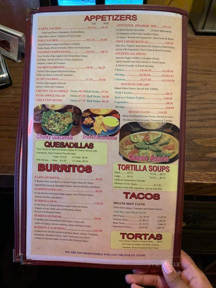 El Jimador - Huffman, TX menu_pic