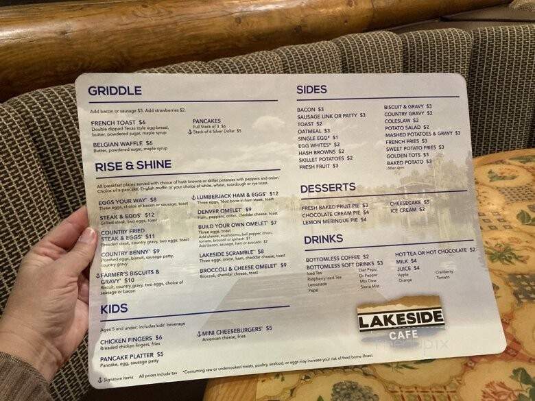 Lakeside Cafe - Pahrump, NV menu_pic
