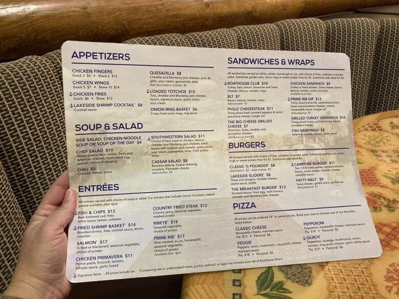 Lakeside Cafe - Pahrump, NV menu_pic