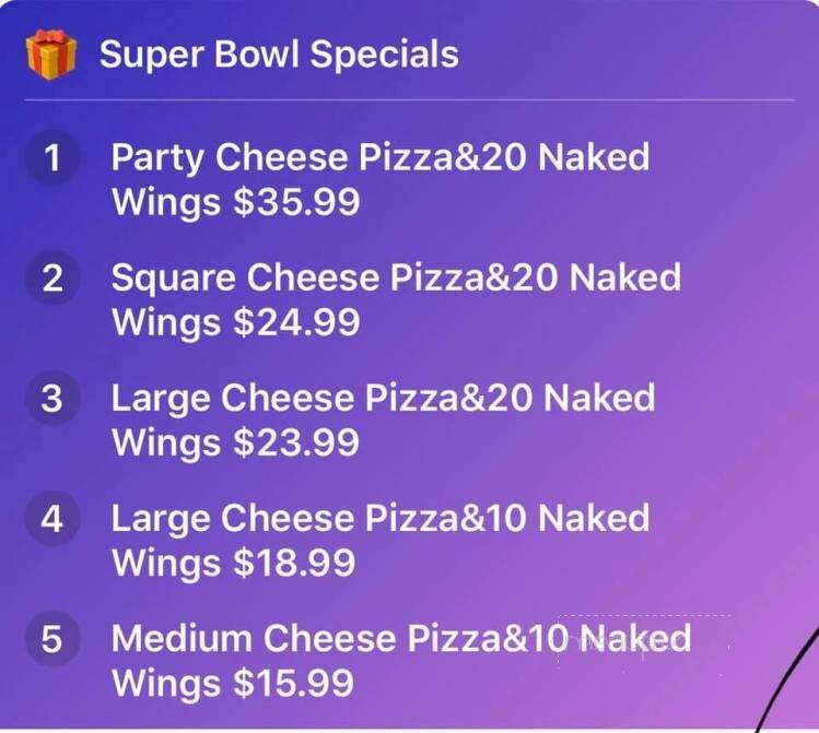 Pizza Empire - Federalsburg, MD menu_pic