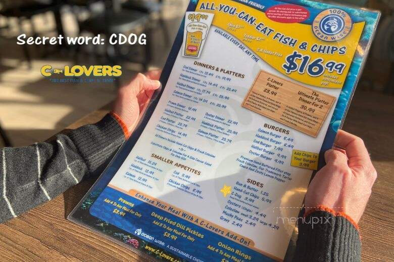 C-Lovers Fish & Chips - Coquitlam, BC menu_pic