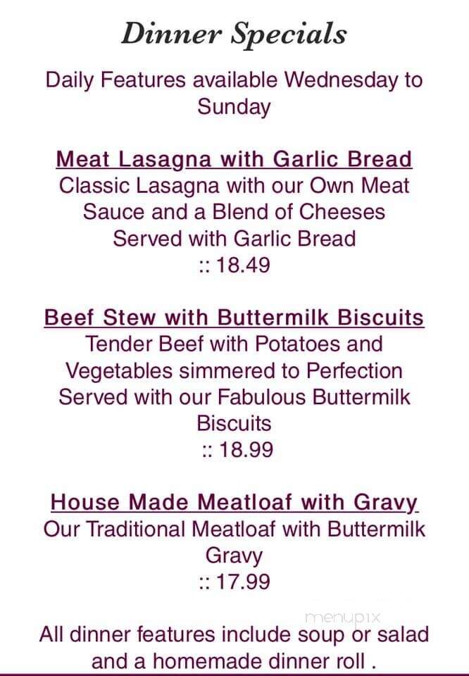 Buttermilk Cafe - Cobourg, ON menu_pic